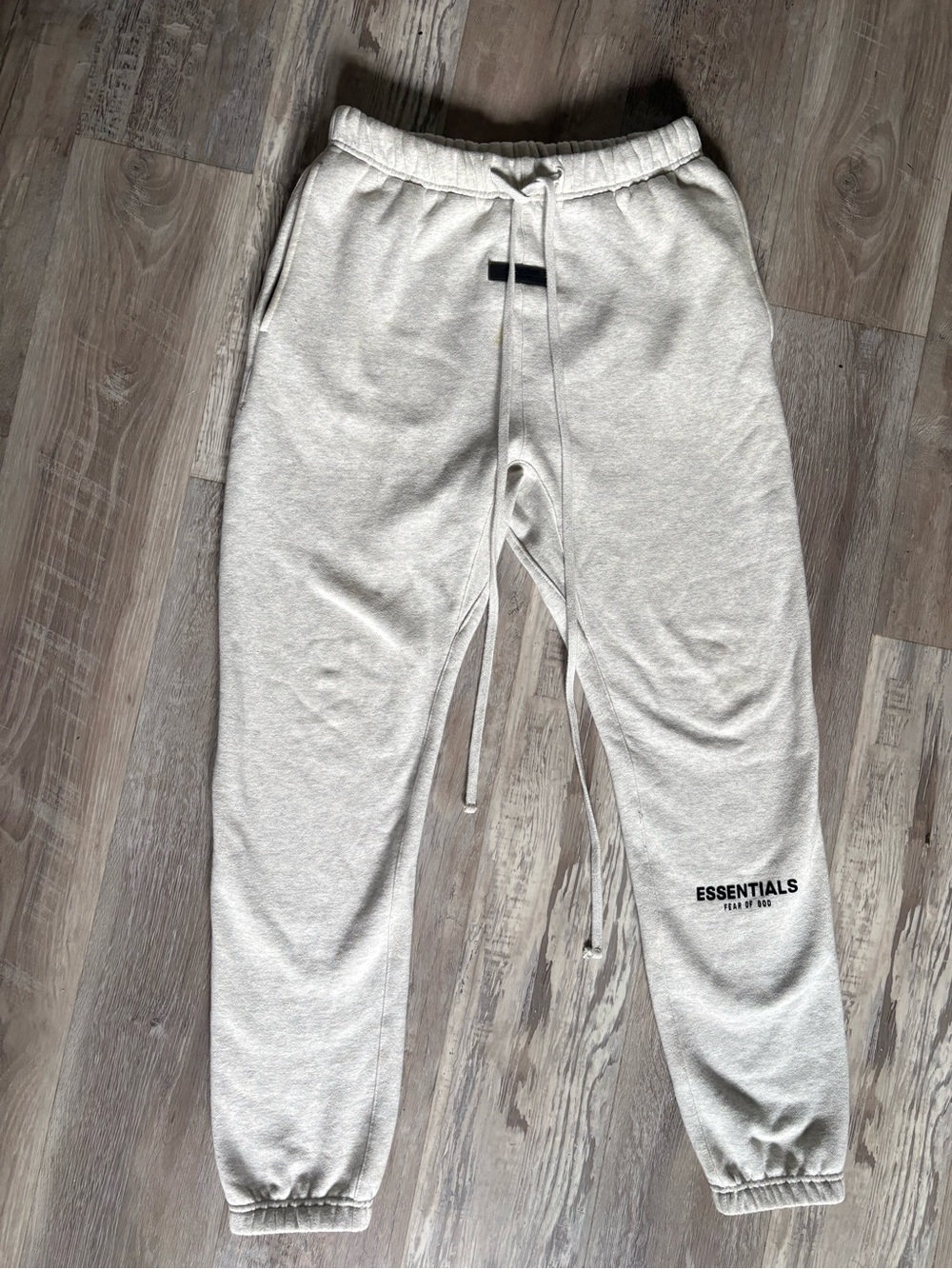 Essentials Men’s Cream-Light Gray Jogger Sweatpants